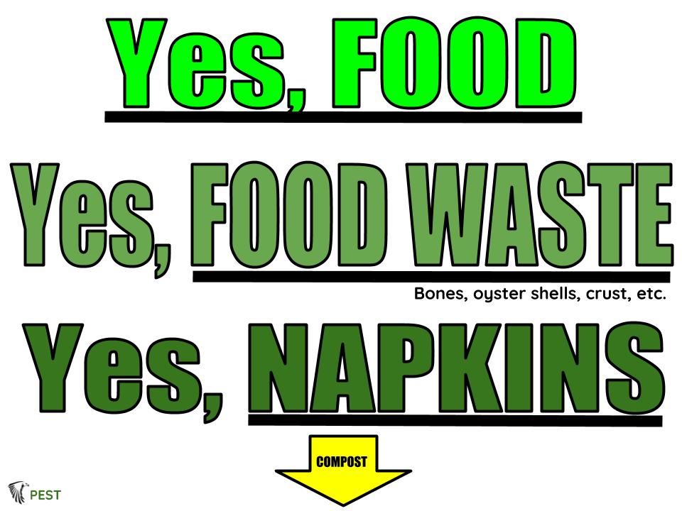 NAPKINS AND FOOD